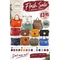 **** WHILE STOCKS LAST*  Lorenz 5800 TO 5815 Leather Grain Bags- 2 WEEKS ONLY- PICK STYLES 5800-5815!!!!!1